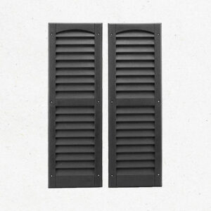 Exterior Shed and Portable Building Vinyl Window Shutters